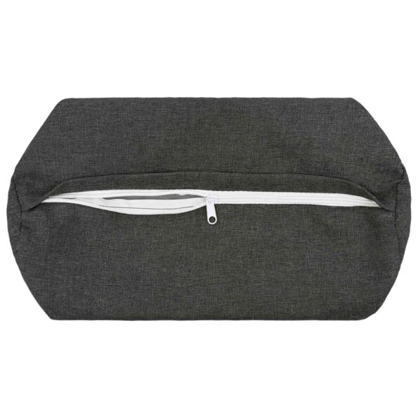 vidaXL Poťah na podložku 6 ks HEERLEN Tmavosivá Ø 15 x 40 cm Látka – Obrázok 4