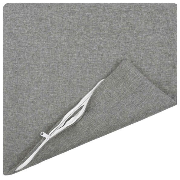 vidaXL Podložka s vankúšom HEERLEN 12 ks Oblá šedá Látka – Obrázok 3