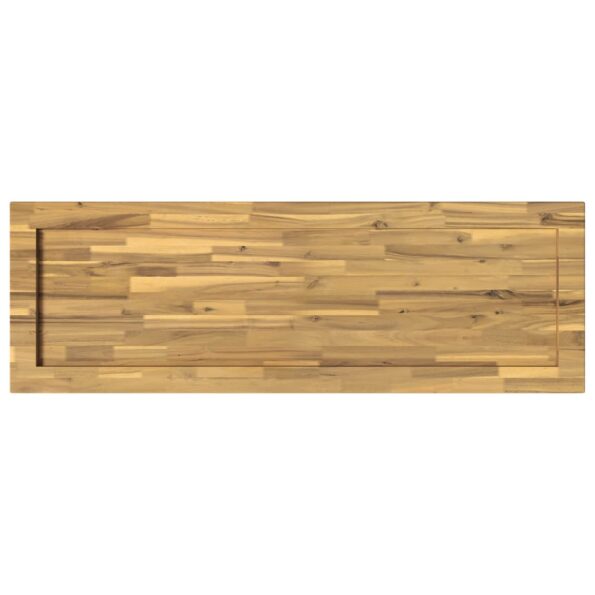 vidaXL Obdĺžnikový stôl 90 x 50 x 3,5 cm Obdĺžnikový Biela – Obrázok 5
