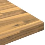 vidaXL Obdĺžnikový stôl 90 x 50 x 3,5 cm Obdĺžnikový Biela – Obrázok 6