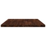 vidaXL Obdĺžnikový stôl 70 x 70 x 3,5 cm Štvorcový Tmavohnedá – Obrázok 3