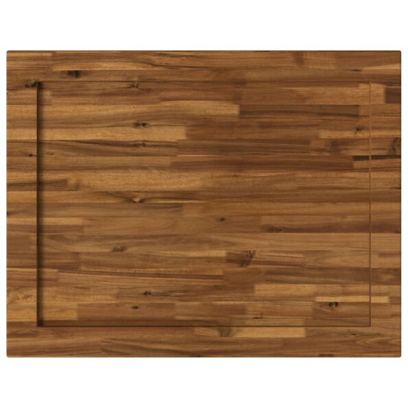 vidaXL Obdĺžnikový stôl 90 x 50 x 3,5 cm Obdĺžnikový Prírodná – Obrázok 4