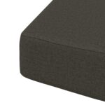 vidaXL 1-dielny sedadlový vankúš SOEST 100% polyester Antracitová – Obrázok 5