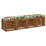 vidaXL 4-dielne sedadlové vankúše SOEST 4 pcs 100% polyester – Obrázok 2