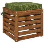 vidaXL 1-dielny sedadlový vankúš SOEST 100% polyester Design s listami – Obrázok 2