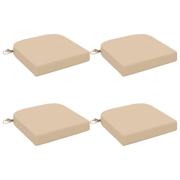 vidaXL 4-dielne sedadlové vankúše SOEST 4 pcs 100% polyester Krémová – Obrázok 2
