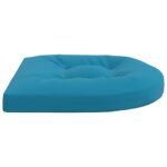 vidaXL 4-dielne sedacie vankúše 4 ks 100% polyester Svetlomodrá – Obrázok 3