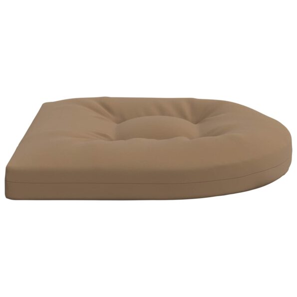 vidaXL 4-dielne sedacie vankúše 4 ks 100% polyester Sivohnedá – Obrázok 3