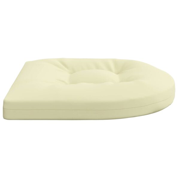 vidaXL 4-dielne sedacie vankúše 4 ks 100% polyester Krémová – Obrázok 3