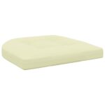 vidaXL 4-dielne sedacie vankúše 4 ks 100% polyester Krémová – Obrázok 4