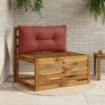 vidaXL Vankúš na chrbát PUTTEN 100% polyester Červená 70 x 40 x 10 cm – Obrázok 8