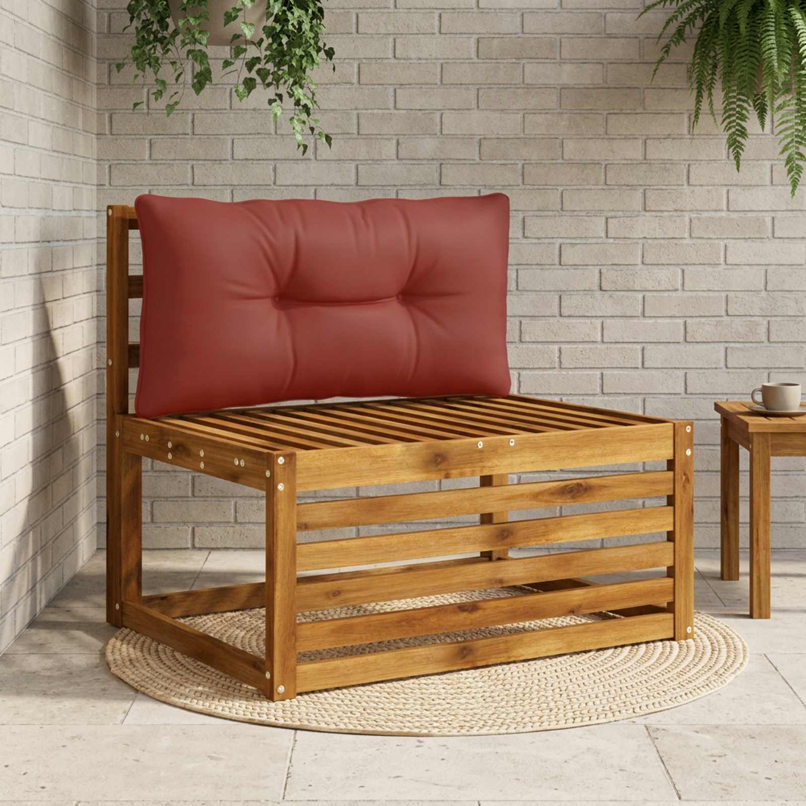 947145_1.jpg vidaXL Vankúš na chrbát PUTTEN 100% polyester Červená 70 x 40 x 10 cm – Obrázok 1