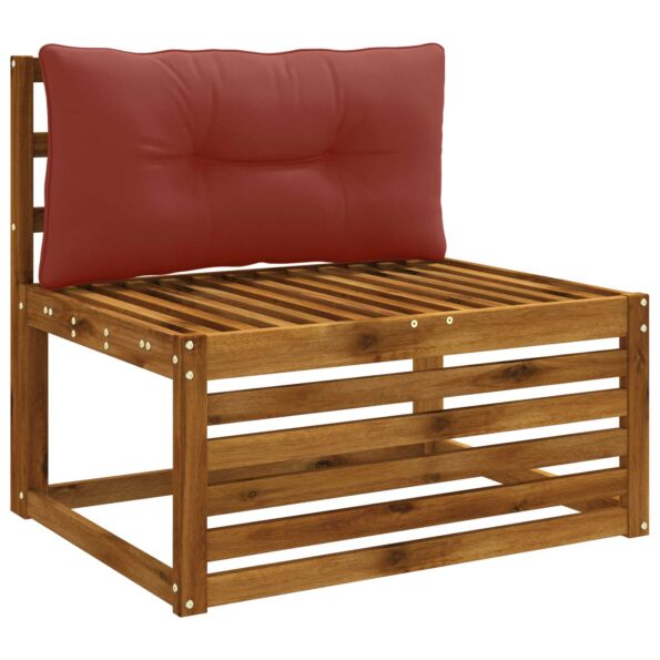 vidaXL Vankúš na chrbát PUTTEN 100% polyester Červená 70 x 40 x 10 cm – Obrázok 2