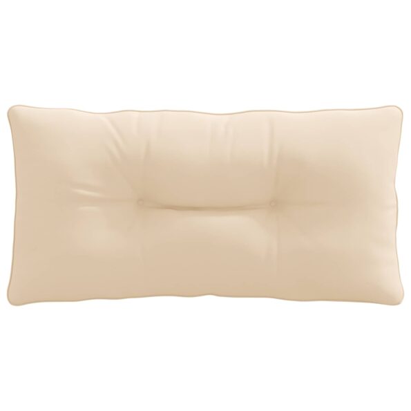 vidaXL Vankúš na chrbát PUTTEN 100% polyester Krémová 70 x 40 x 10 cm – Obrázok 3