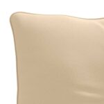 vidaXL Vankúš na chrbát PUTTEN 100% polyester Krémová 70 x 40 x 10 cm – Obrázok 5
