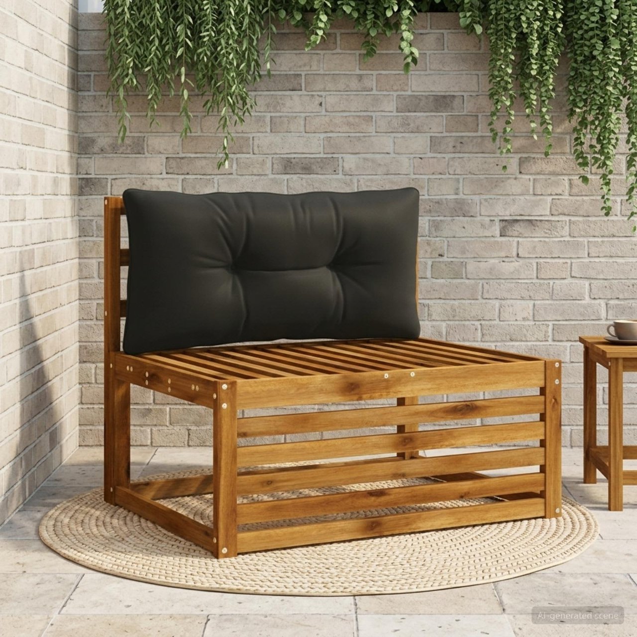 947152_1.jpg vidaXL Vankúš na chrbát PUTTEN 100% polyester Čierna 70 x 40 x 10 cm – Obrázok 1