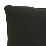 vidaXL Vankúš na chrbát PUTTEN 100% polyester Čierna 70 x 40 x 10 cm – Obrázok 5