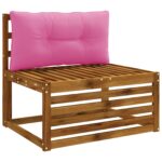vidaXL Vankúš na chrbát PUTTEN 100% polyester Ružová 70 x 40 x 10 cm – Obrázok 2