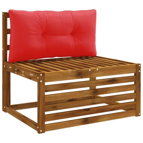 vidaXL Vankúš na chrbát PUTTEN 100% polyester Červená 70 x 40 x 10 cm – Obrázok 2