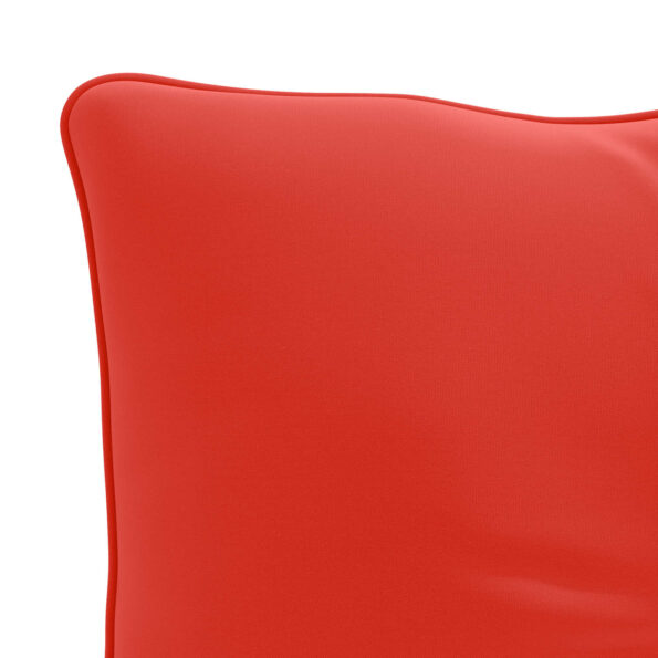 vidaXL Vankúš na chrbát PUTTEN 100% polyester Červená 70 x 40 x 10 cm – Obrázok 5