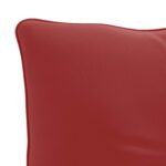vidaXL Vankúš na chrbát PUTTEN 100% polyester Víno červené – Obrázok 5