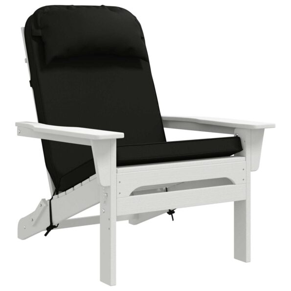 vidaXL Vankúš na slnečné ležadlo 100% polyester Čierna 55 x 124 x 5 cm – Obrázok 3