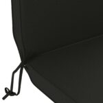 vidaXL Vankúš na slnečné ležadlo 100% polyester Čierna 55 x 124 x 5 cm – Obrázok 6