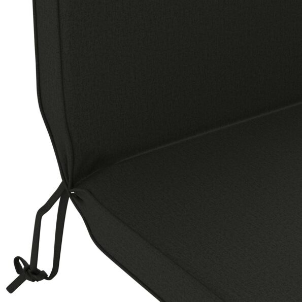 vidaXL Vankúš na slnečné ležadlo 100% polyester Čierna 55 x 124 x 5 cm – Obrázok 6