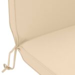 vidaXL Vankúš na slnečné ležadlo 100% polyester Krémová – Obrázok 5