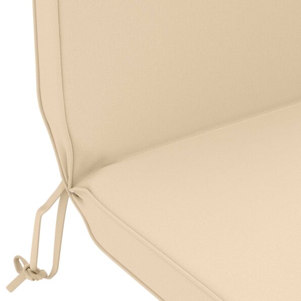 vidaXL Vankúš na slnečné ležadlo 100% polyester Krémová – Obrázok 5