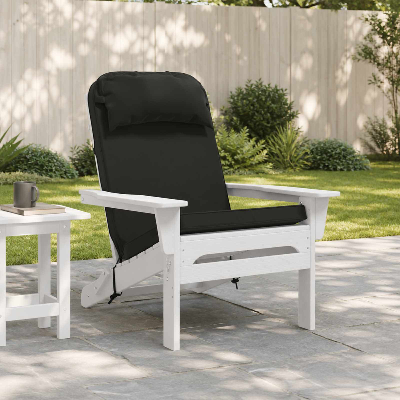 948167_1.jpg vidaXL Vankúš na slnečné ležadlo 100% polyester Čierna 55 x 124 x 5 cm – Obrázok 1
