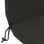 vidaXL Vankúš na slnečné ležadlo 100% polyester Čierna 55 x 124 x 5 cm – Obrázok 5