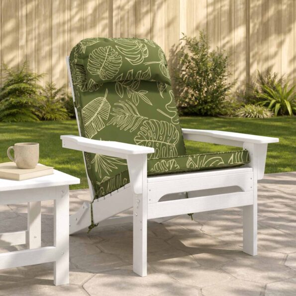 vidaXL Vankúš na slnečné ležadlo 100% polyester Design s listami – Obrázok 8