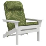 vidaXL Vankúš na slnečné ležadlo 100% polyester Design s listami – Obrázok 2
