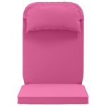 vidaXL Vankúš na slnečné ležadlo 100% polyester Ružová 55 x 124 x 5 cm – Obrázok 3