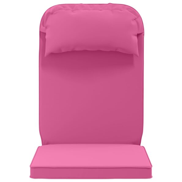 vidaXL Vankúš na slnečné ležadlo 100% polyester Ružová 55 x 124 x 5 cm – Obrázok 3