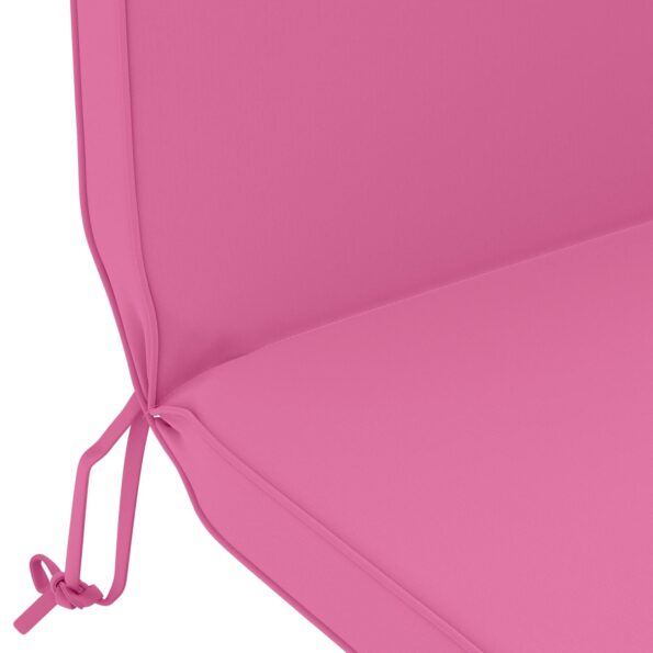 vidaXL Vankúš na slnečné ležadlo 100% polyester Ružová 55 x 124 x 5 cm – Obrázok 5