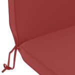 vidaXL Vankúš na slnečné ležadlo 100% polyester Víno červené – Obrázok 5