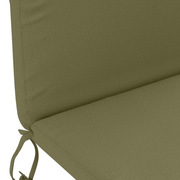 vidaXL Vankúš na slnečné ležadlo GEMERT 100% polyester Olivovo zelená – Obrázok 5