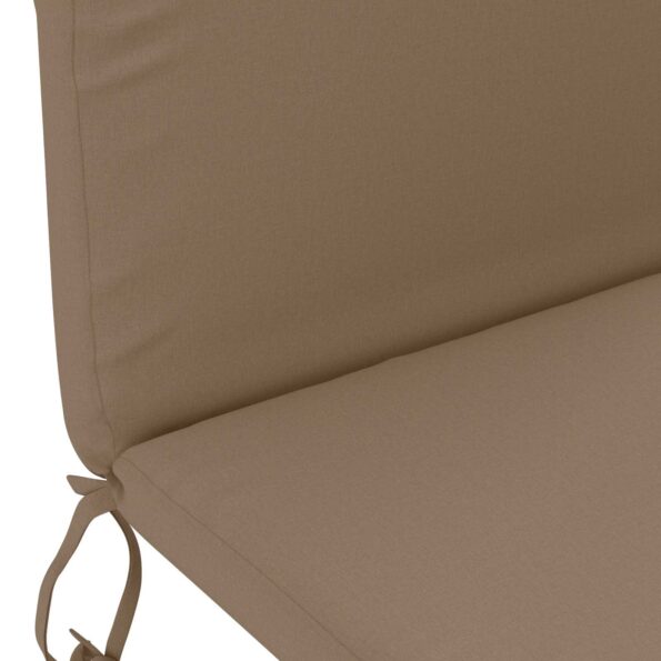 vidaXL Vankúš na slnečné ležadlo GEMERT 100% polyester Sivohnedá – Obrázok 5