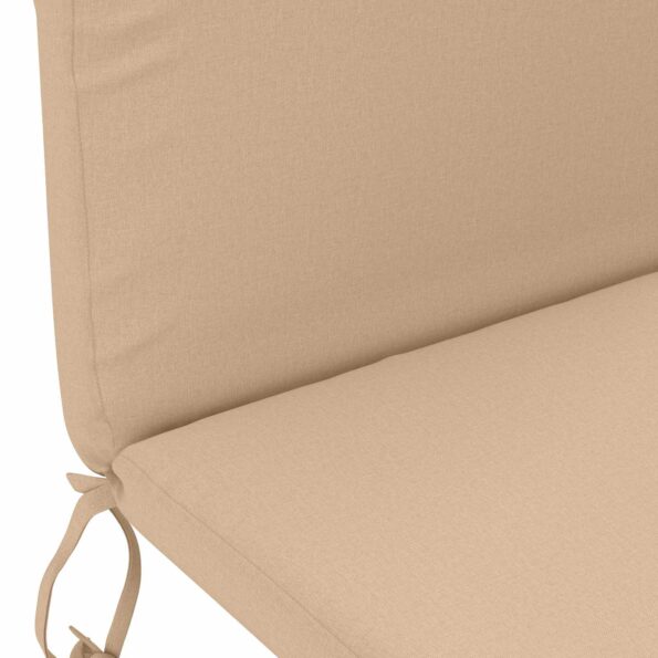 vidaXL Vankúš na slnečné ležadlo GEMERT 100% polyester Piesková – Obrázok 5
