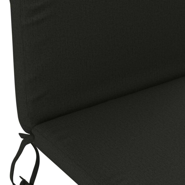 vidaXL Vankúš na slnečné ležadlo GEMERT 100% polyester Čierna – Obrázok 6