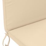 vidaXL Vankúš na slnečné ležadlo GEMERT 100% polyester Krémová – Obrázok 5
