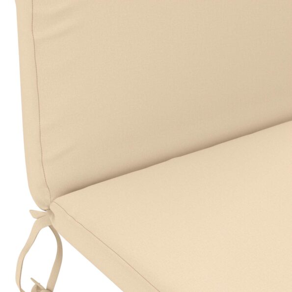 vidaXL Vankúš na slnečné ležadlo GEMERT 100% polyester Krémová – Obrázok 5