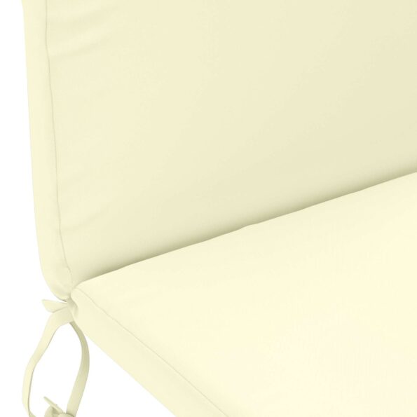 vidaXL Vankúš na slnečné ležadlo GEMERT 100% polyester Krémová – Obrázok 5