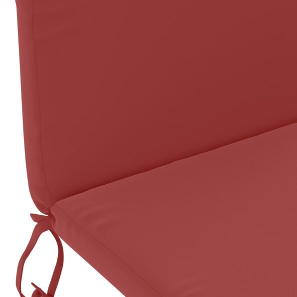 vidaXL Vankúš na slnečné ležadlo GEMERT 100% polyester Víno červené – Obrázok 5