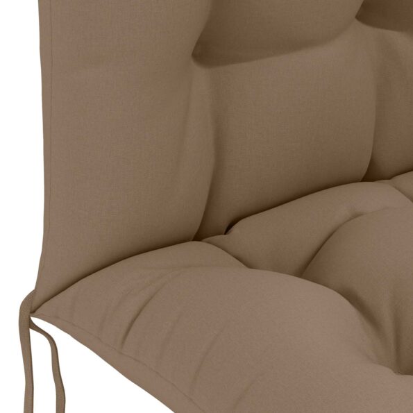 vidaXL Vankúš na slnečné ležadlo PUTTEN 100% polyester Sivohnedá – Obrázok 5