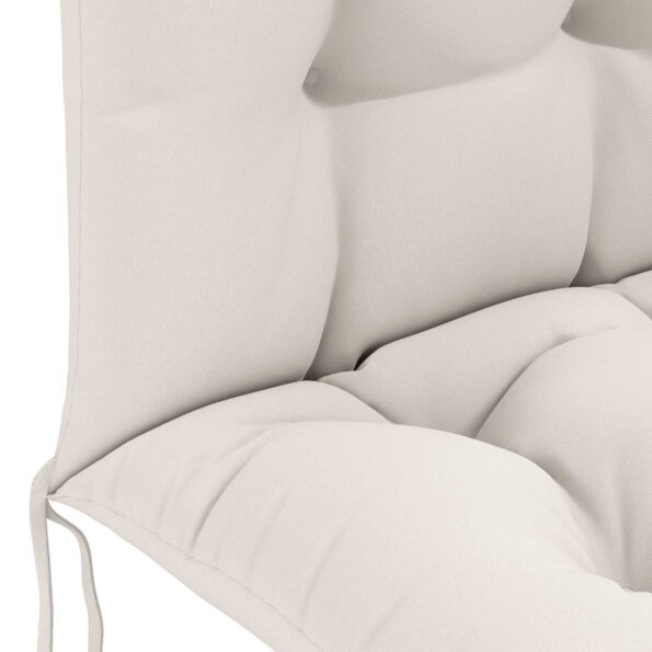 vidaXL Vankúš na slnečné ležadlo PUTTEN 100% polyester Biela – Obrázok 5
