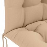 vidaXL Vankúš na slnečné ležadlo PUTTEN 100% polyester Piesková – Obrázok 5