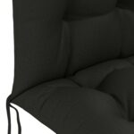 vidaXL Vankúš na slnečné ležadlo PUTTEN 100% polyester Čierna – Obrázok 5
